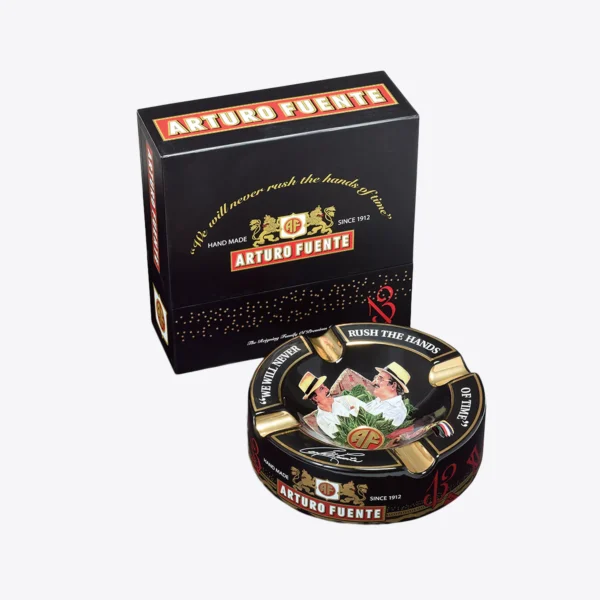 Arturo Fuente Hands of Time 4-Cigar Ashtray Black With Box Arturo Fuente Hands of Time 4-Cigar Ashtray Black With Box