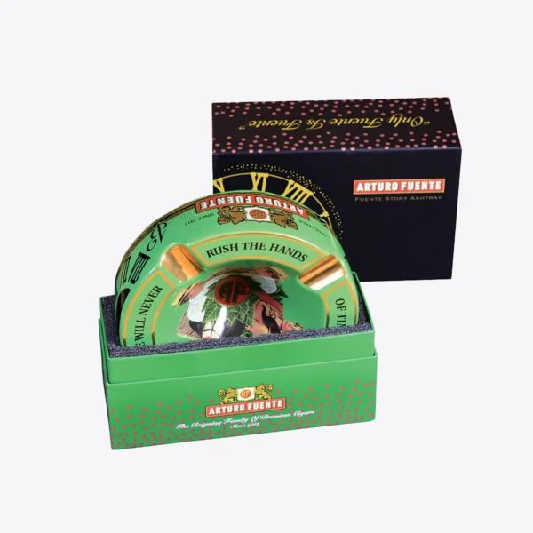 Arturo Fuente Hands of Time 4-Cigar Ashtray Green With Box Arturo Fuente Hands of Time 4-Cigar Ashtray Green With Box