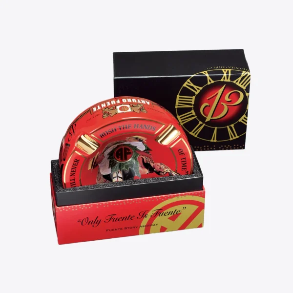 Arturo Fuente Hands of Time 4-Cigar Ashtray Red With Box2 Arturo Fuente Hands of Time 4-Cigar Ashtray Red With Box2