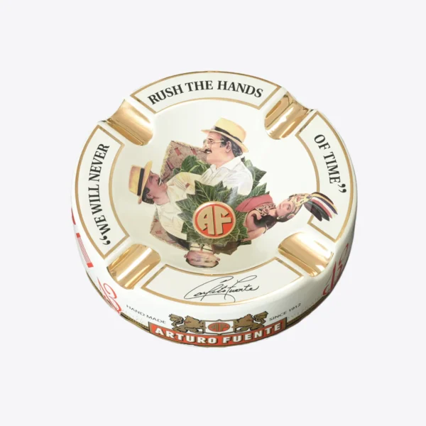 Arturo Fuente Hands of Time 4-Cigar Ashtray White Arturo Fuente Hands of Time 4-Cigar Ashtray White
