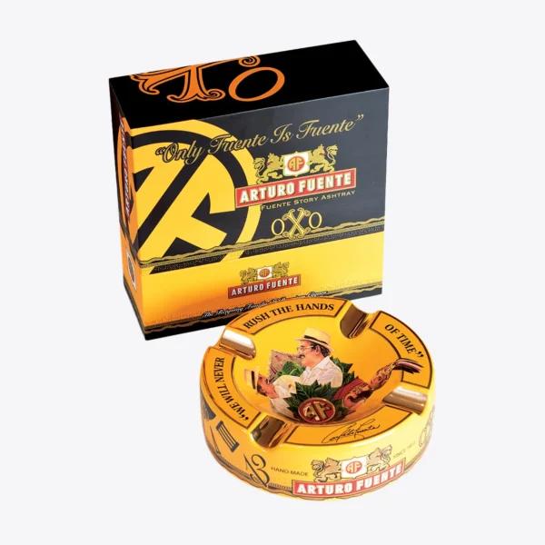 Arturo-Fuente-Hands-of-Time-4-Cigar-Ashtray-Yellow