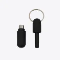 Big Easy Rubber Key Ring 8mm Punch Cut Black Open
