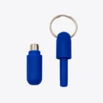 Big Easy Rubber Key Ring 8mm Punch Cut Blue Open