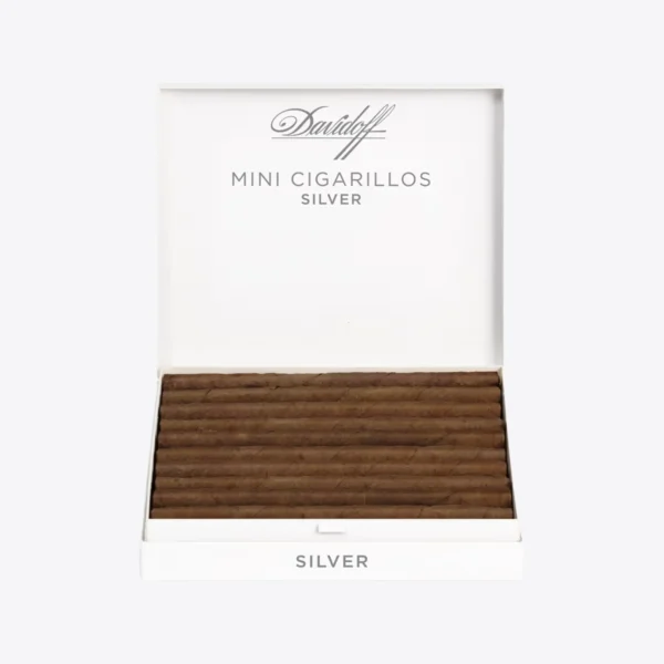 Davidoff Mini Cigarillos Silver Box Open