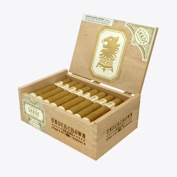 Liga Undercrown Connecticut Shade Robusto Box Open