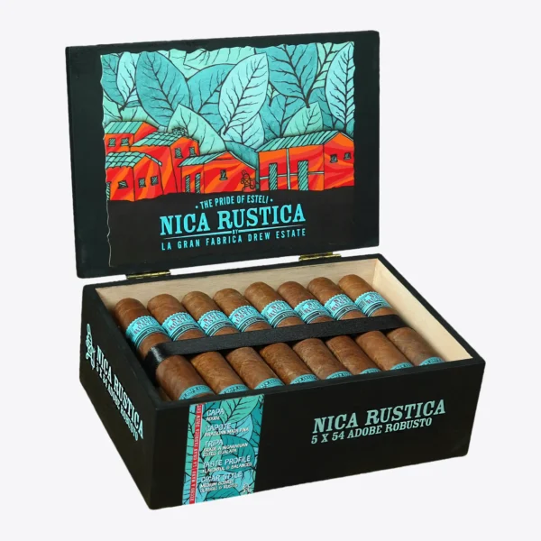 Nica Rustica Adobe Robusto Box Open Nica Rustica Adobe Robusto Box Open