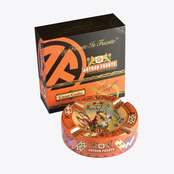 Arturo Fuente Hands of Time 4-Cigar Ashtray Orange2 Arturo Fuente Hands of Time 4-Cigar Ashtray Orange