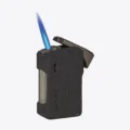 Vertigo Recoil Single Torch With Punch Cut, black
