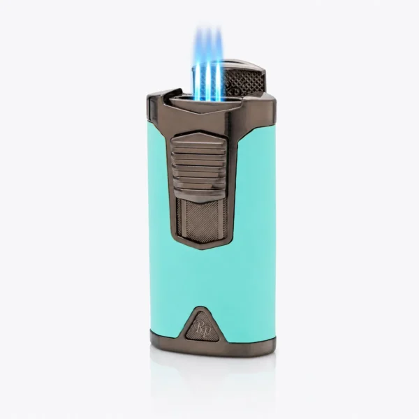 Rocky Patel Statesman Lighter Triple Torch Teal and Gunmetal