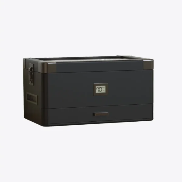 Klaro Military Glass Top Humidor Black