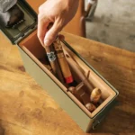 Klaro Smoke Can Ammo Box Humidor - 30 Cal Green Inside
