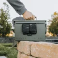 Klaro Smoke Can Ammo Box Humidor - 50 Cal Green Outside