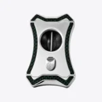 Rocky Patel Viper Series V-Cutter Silver/ Green Carbon Fiber