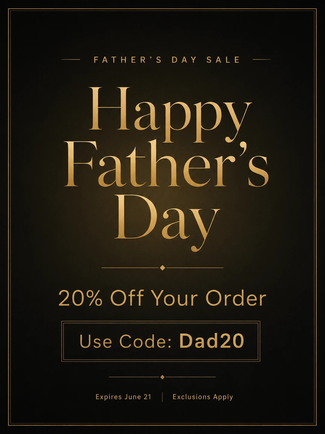 Fathers Day Promo