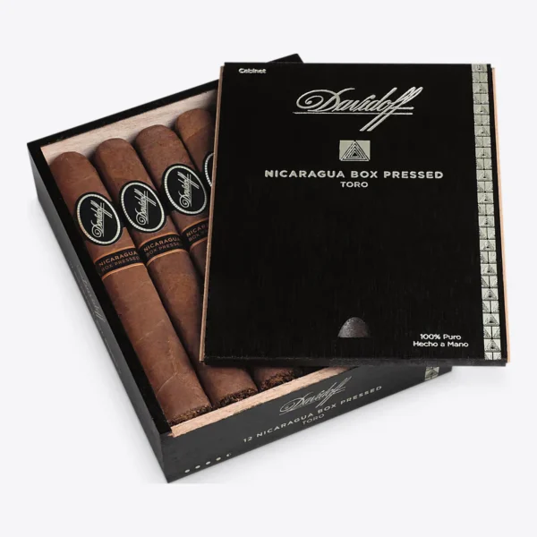 Davidoff Nicaragua Box Pressed Toro Box of 12 Open Davidoff Nicaragua Box Pressed Toro box of 12 open