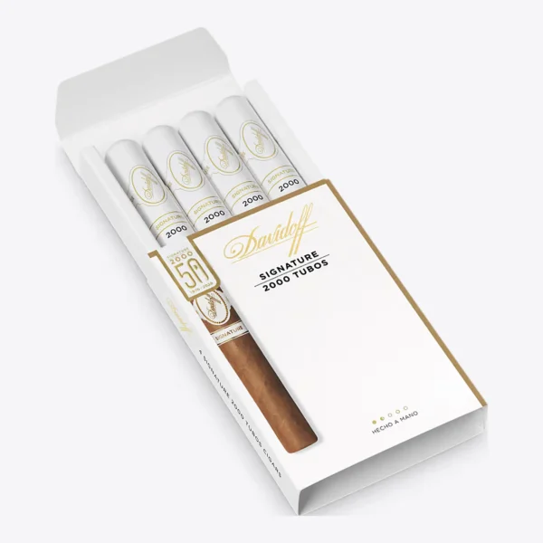 Davidoff Signature 2000 Tubos pack of 4 open