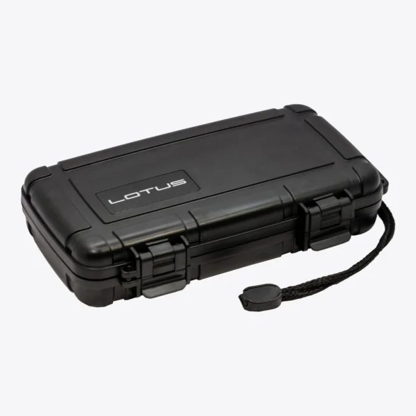 Lotus 5 Cigar Travel Humidor Black