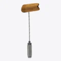 Lotus Cigar Poker in chrome holding a cigar nub