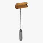 Lotus Cigar Poker in chrome holding a cigar nub
