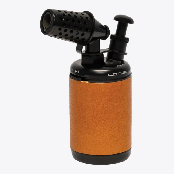Lotus Truman desktop torch lighter in black and tan