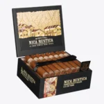 Open box of 25 Nica Rustica Connecticut Shade Toro cigars