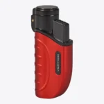 Vertigo Bombardier triple torch lighter in red