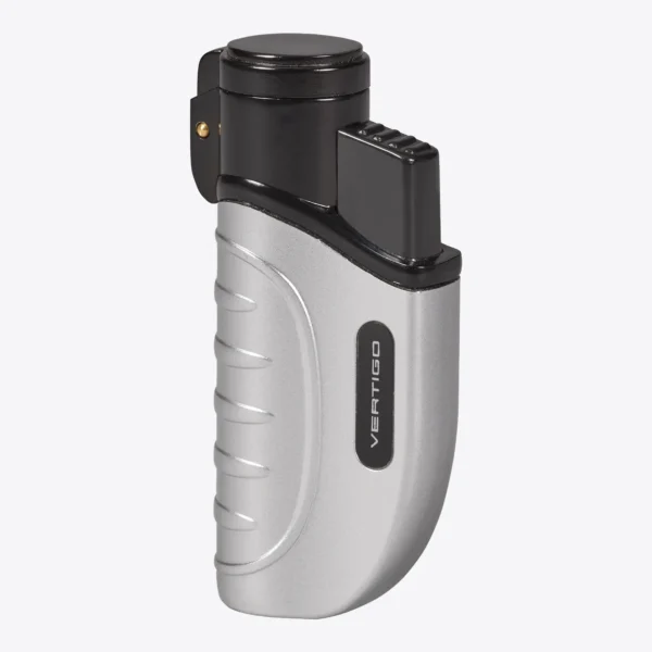 Vertigo Bombardier triple torch lighter in silver