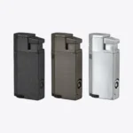 Vertigo Windsor triple torch lighters in black, gunmetal and silver
