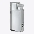 Vertigo Windsor triple torch lighter with punch in silver