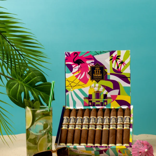 Trinidad Espiritu Miami Edition box on the beach