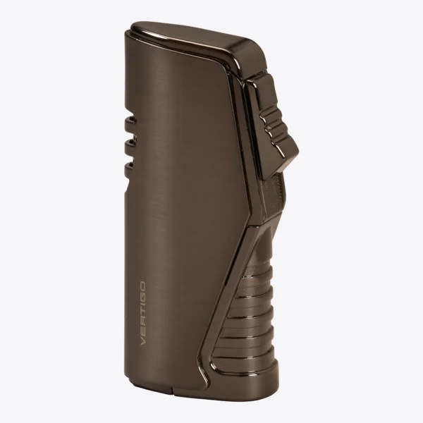 Vertigo Atlas Triple Torch with Punch Gunmetal Vertigo Atlas triple torch lighter with punch in gunmetal