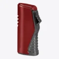 Vertigo Atlas triple torch lighter with punch in red