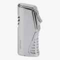 Vertigo Atlas triple torch lighter with punch in silver