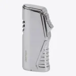 Vertigo Atlas triple torch lighter with punch in silver