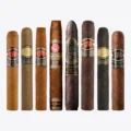One of each cigar in the La Flor Dominicana Andalusian Bull 10th Anniversary Maduro 15 Cigar Sampler