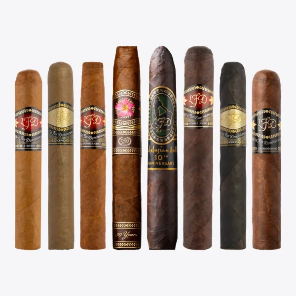 La Flor Dominicana Andalusian Bull 10th Anniversary Maduro 15 Cigar Sampler One of Each One of each cigar in the La Flor Dominicana Andalusian Bull 10th Anniversary Maduro 15 Cigar Sampler