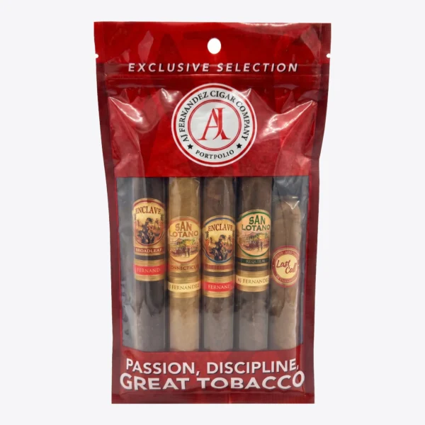 AJ Fernandez Assortment Fresh Pack, 5-Cigar Sampler AJ Fernandez Assortment Fresh Pack, 5-Cigar Sampler