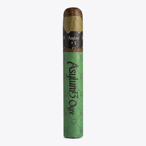 Asylum 13 Ogre 770 Single Asylum 13 Ogre 770 7 x 70 single cigar with barber pole wrapper