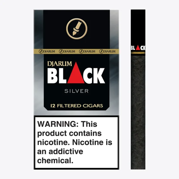 Djarum Black Silver pack and cigar