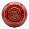 Drew Estate Deadwood Dominicana Red Ceramic Jar Humidor, lid seen from above