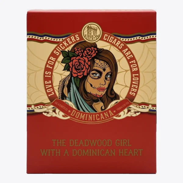 Drew Estate Deadwood Dominicana Red Ceramic Jar Humidor Gift Box Drew Estate Deadwood Dominicana Red Ceramic Jar Humidor gift box