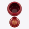 Drew Estate Deadwood Dominicana Red Ceramic Jar Humidor, open with the lid off