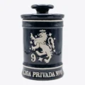 Drew Estate Liga Privada No. 9 Black Ceramic Jar Humidor, front