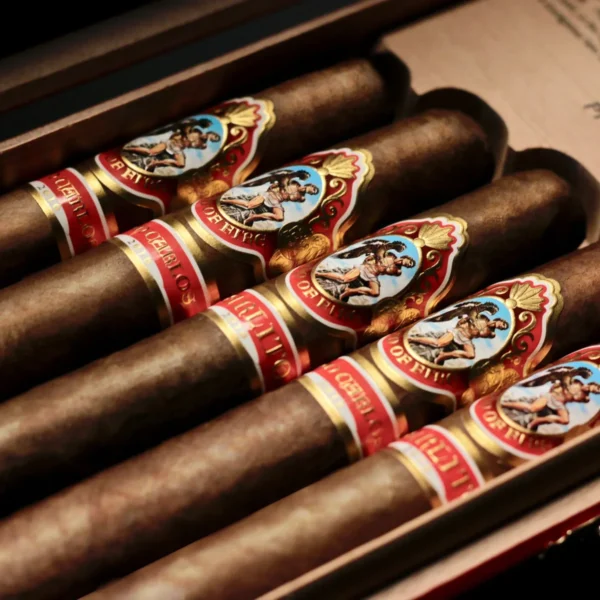 God of Fire By Don Carlos and Carlito Limited Edition 5 Cigar Gift Box God of Fire By Don Carlos and Carlito 5 cigar gift box, close up of the cigars