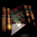 God of Fire KKP 4 Cigar Special Selection on its Macassar ebony travel humidor