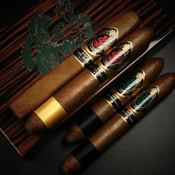 God of Fire KKP 4 Cigar Special Selection Macassar Ebony Travel Humidor God of Fire KKP 4 Cigar Special Selection by Arturo Fuente for Prometheus