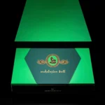 La Flor Dominicana Andalusian Bull 10th Anniversary Maduro box, closed, in green and black