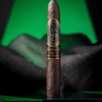 Single Andalusian Bull 10th Anniversary Maduro cigar standing on its foot