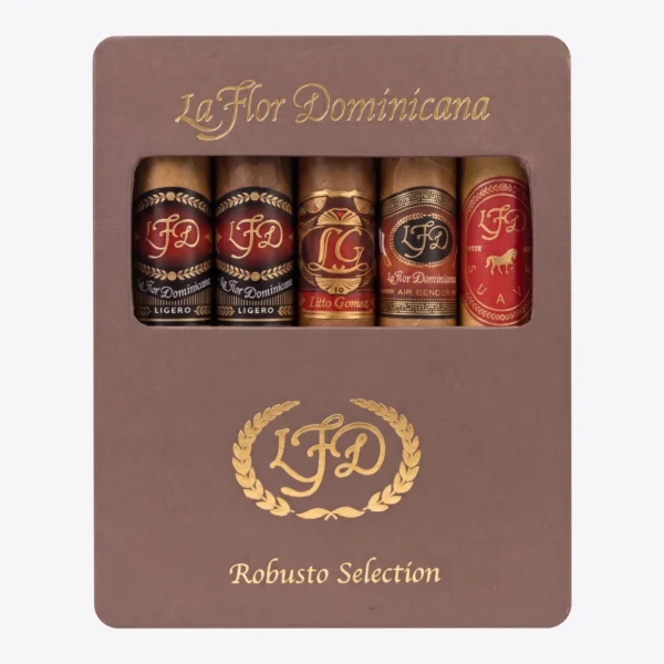 La Flor Dominicana Robusto Selection 5-Cigar Sampler Gift Box La Flor Dominicana Robusto Selection 5-Cigar Sampler Gift Box