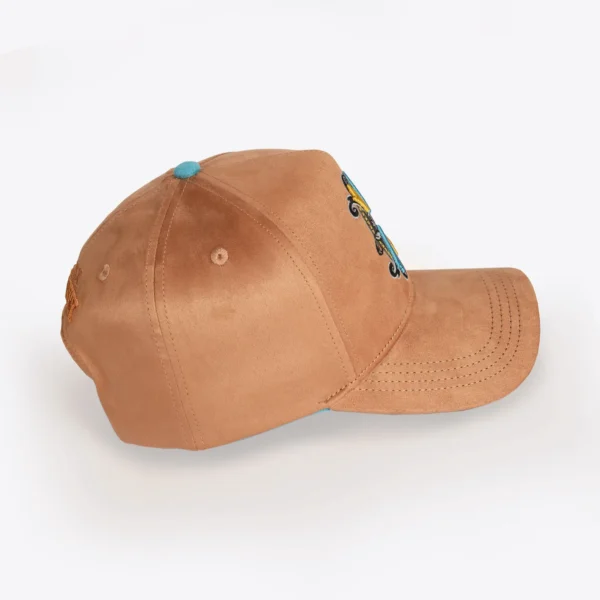 Opus X Society Snapback Hat Suede Earth Limited Edition 3 Opus X Society Earth snapback hat, other side view